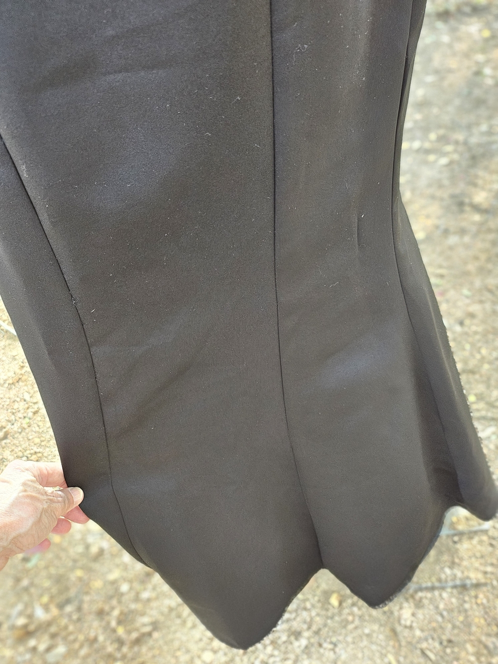 New W Tag Alex Evenings Black Maxi Skirt - Sleek Evening Silhouette Edge S - Picture 5 of 11